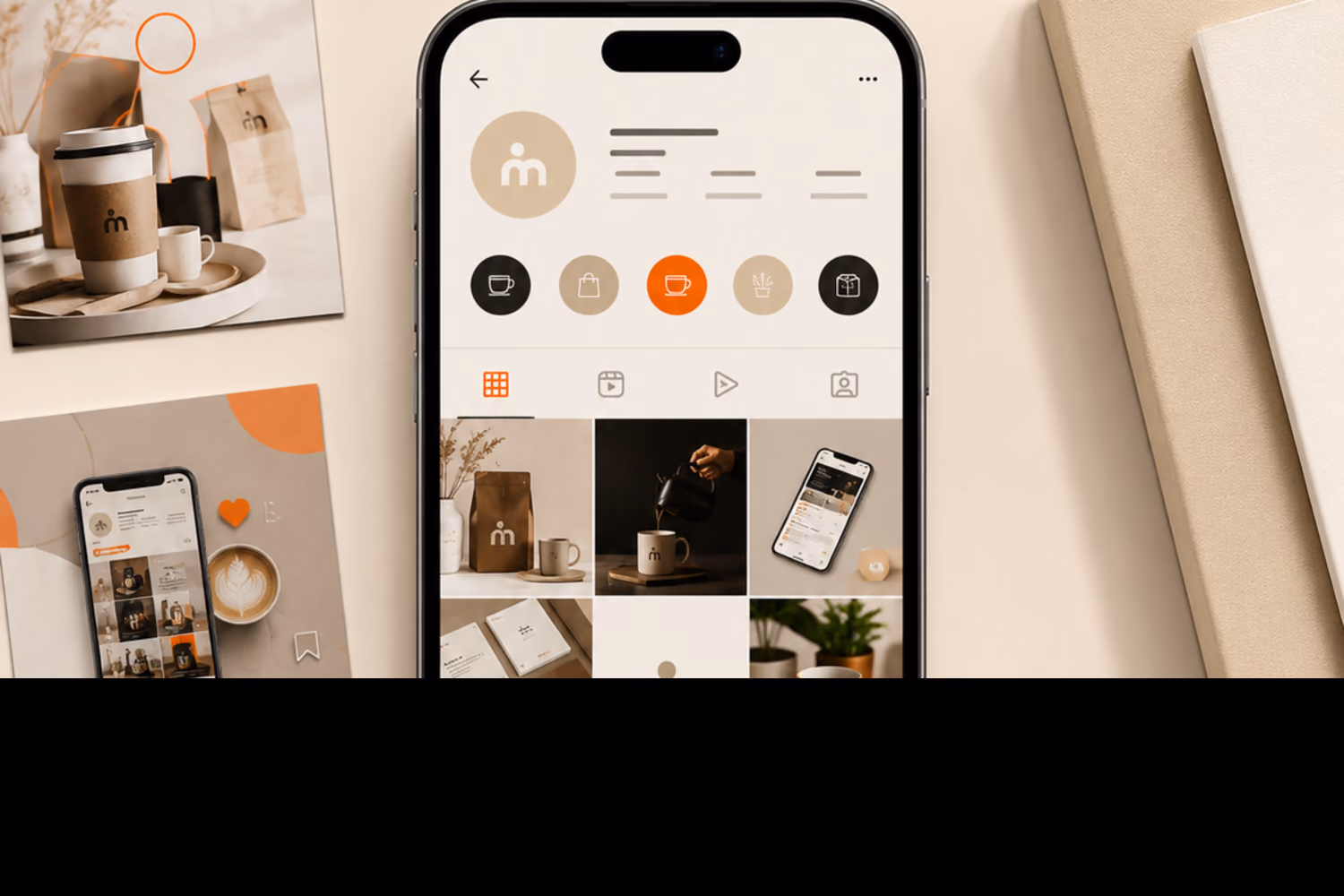Printed applications for different brand identities